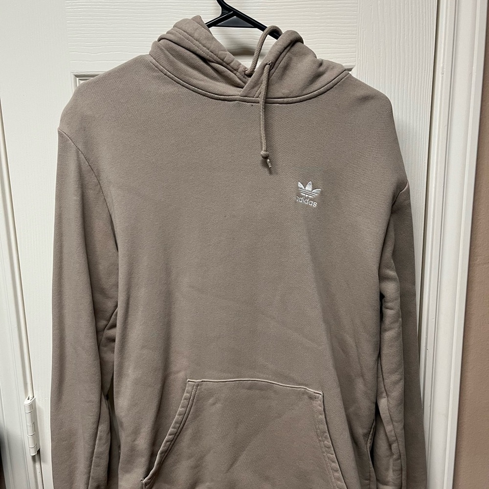 Adidas Tan Sweatshirt Relaxed Fit Hoodie